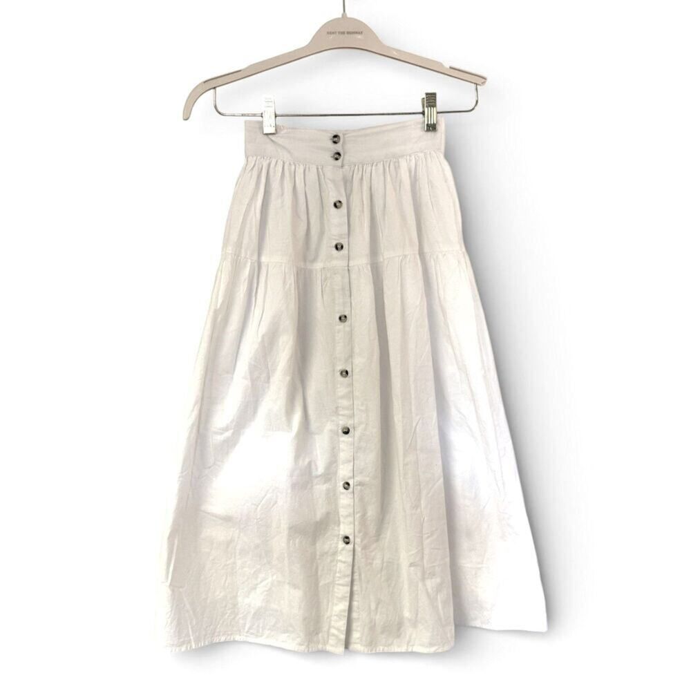 Unbranded Women's White and Brown Skirt